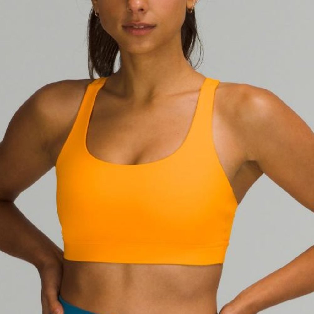 Lululemon Energy Bra *Medium Support, B–D Cups Clementine size 4